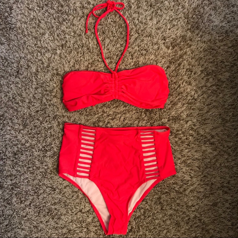 NWT High waisted bikini set